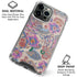 Warm Taupe Floral iPhone 16 Pro Clear Case